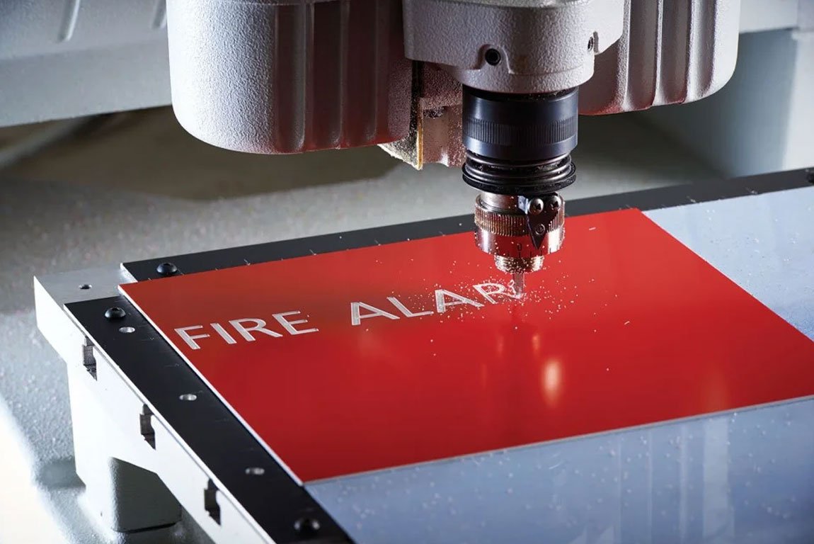 Fire Alarm Laser Etching